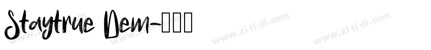 Staytrue Dem字体转换